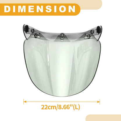 Universal Helmet Wind Shield for Motorcycle Helmet (1pc) Light Green