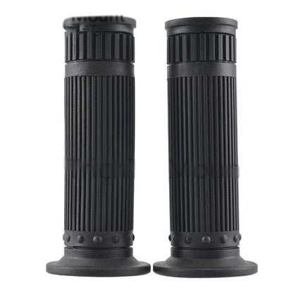 7/8" Rubber Handlebar Grips for Universal Motorbike - Black