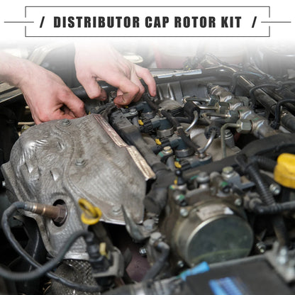 Brass Terminals Distributor Cap & Rotor Kit for Chevrolet