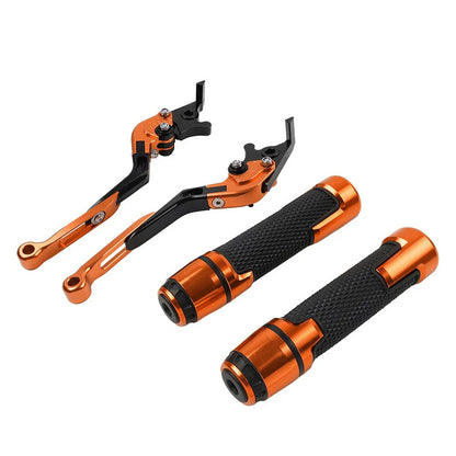 Orange Extendable Brake Clutch Levers Grips Set for BMW C650GT C600 (2012-2018)