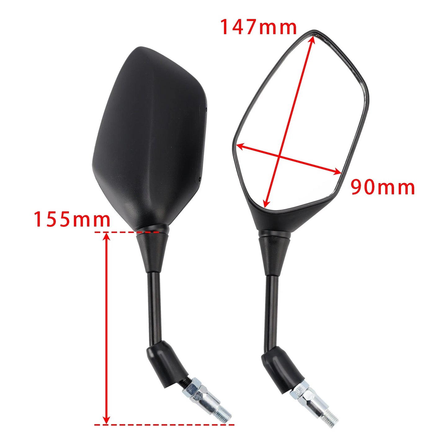 Set of 2 Mirrors for Honda VFR800X Crossrunner (2011–2017)