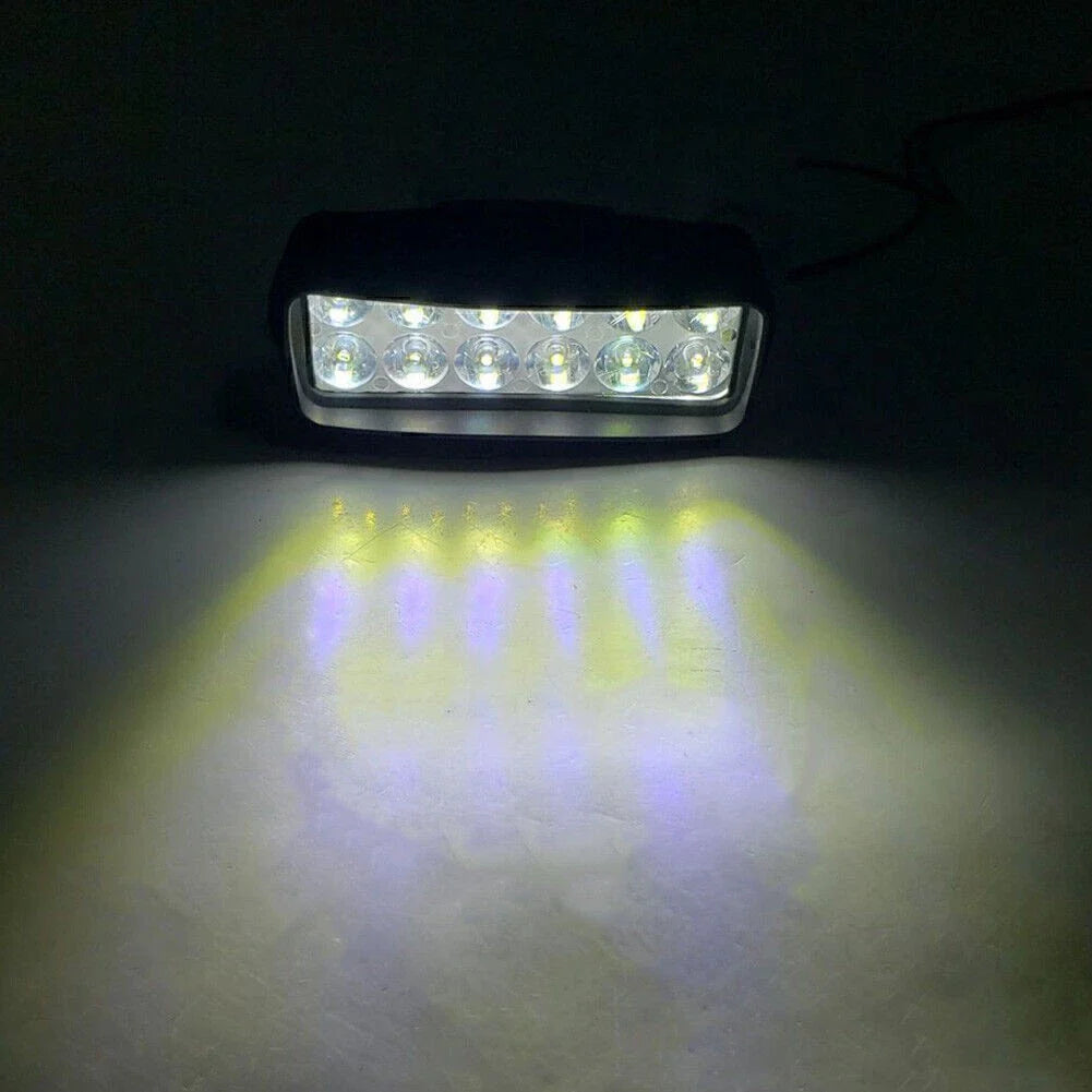 1X 12-LED Motorcycle Headlight Fog Light Bulb for UTV ATV