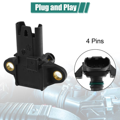 Intake Manifold Pressure MAP Sensor for BMW 135i (2008–2013) 13627585493 13627551429