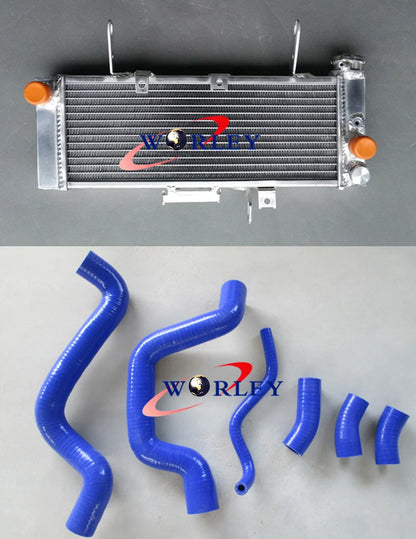Aluminum Radiator & Black Hose for Suzuki SV650N SV650 (2003–2004)