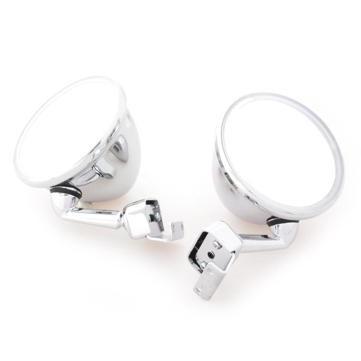 Set of 2 Chrome Door Convex Mirrors for Compatible Vehicles