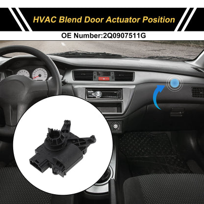 HVAC Heater Blend Door Actuator for Volkswagen Tiguan (2012–2016) No. 2Q0907511G