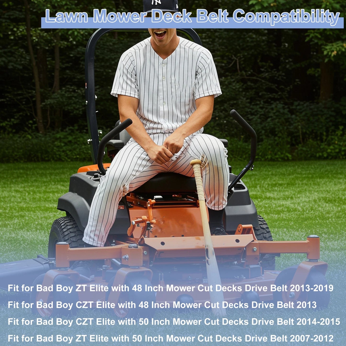 Lawn Mower Deck Belt for Bad Boy ZT Elite (No.041147000/TCU21054) 48 Inch