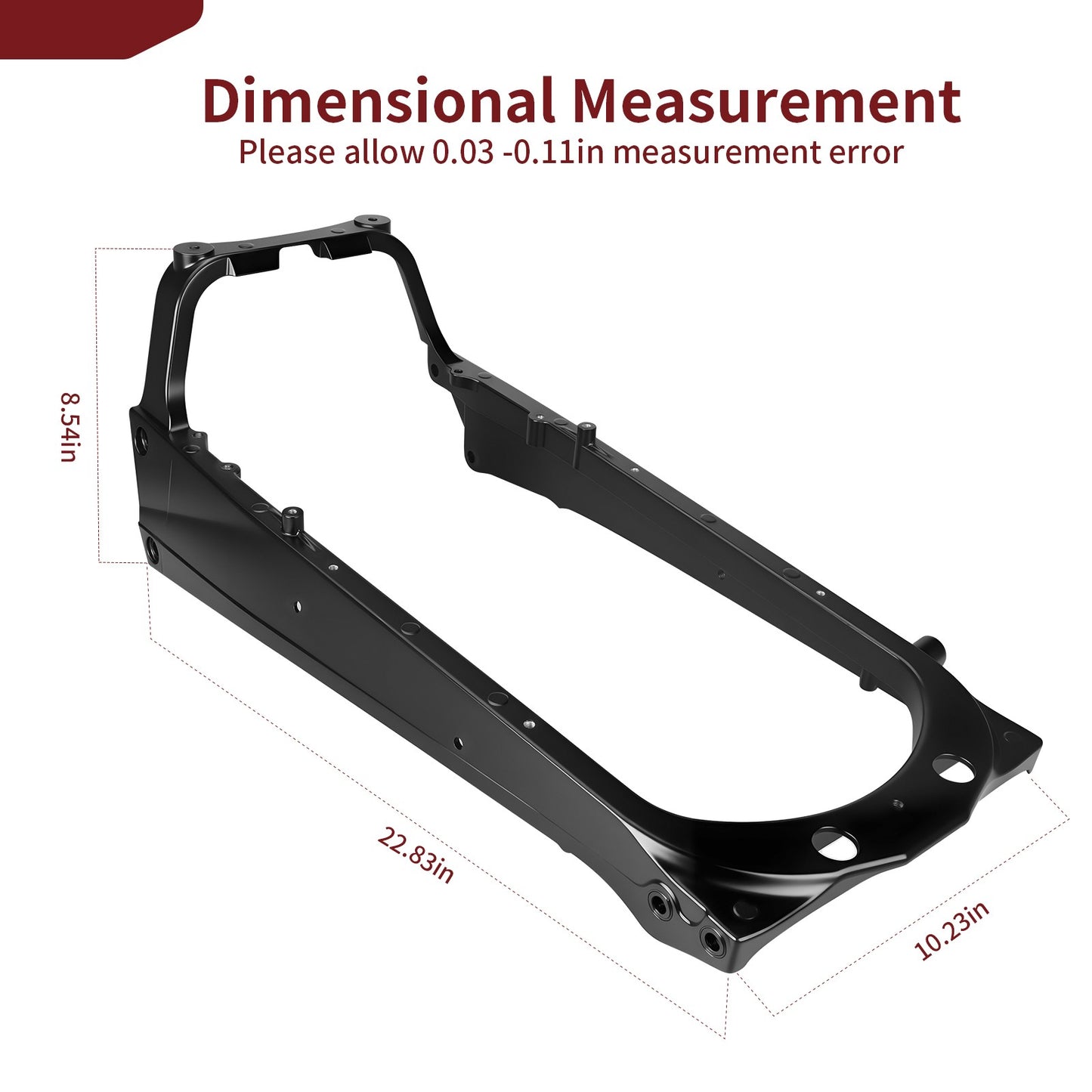 Aluminum Black Sub Frame for Yamaha Raptor 700 (2006–2024)
