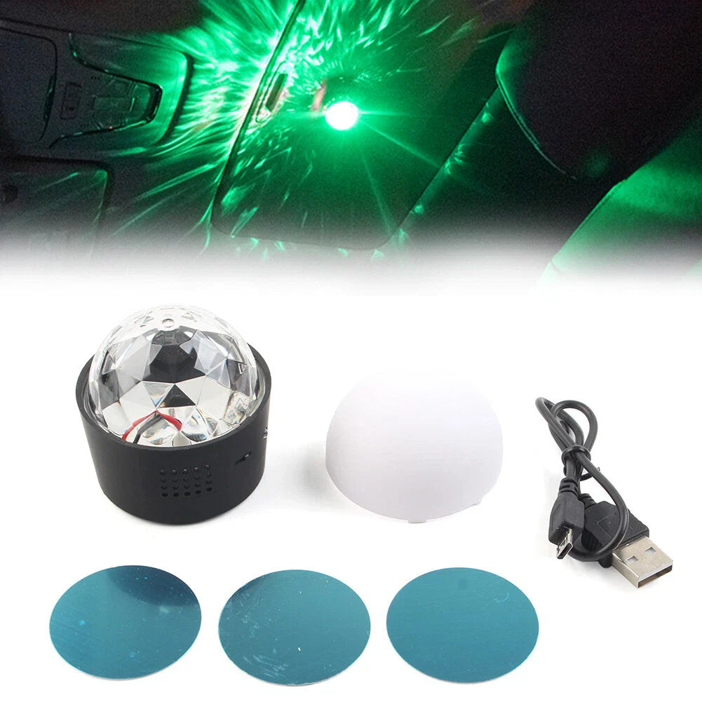 Rotating Magical Ball Light for Car Atmosphere KTV Bar Disco DJ Party
