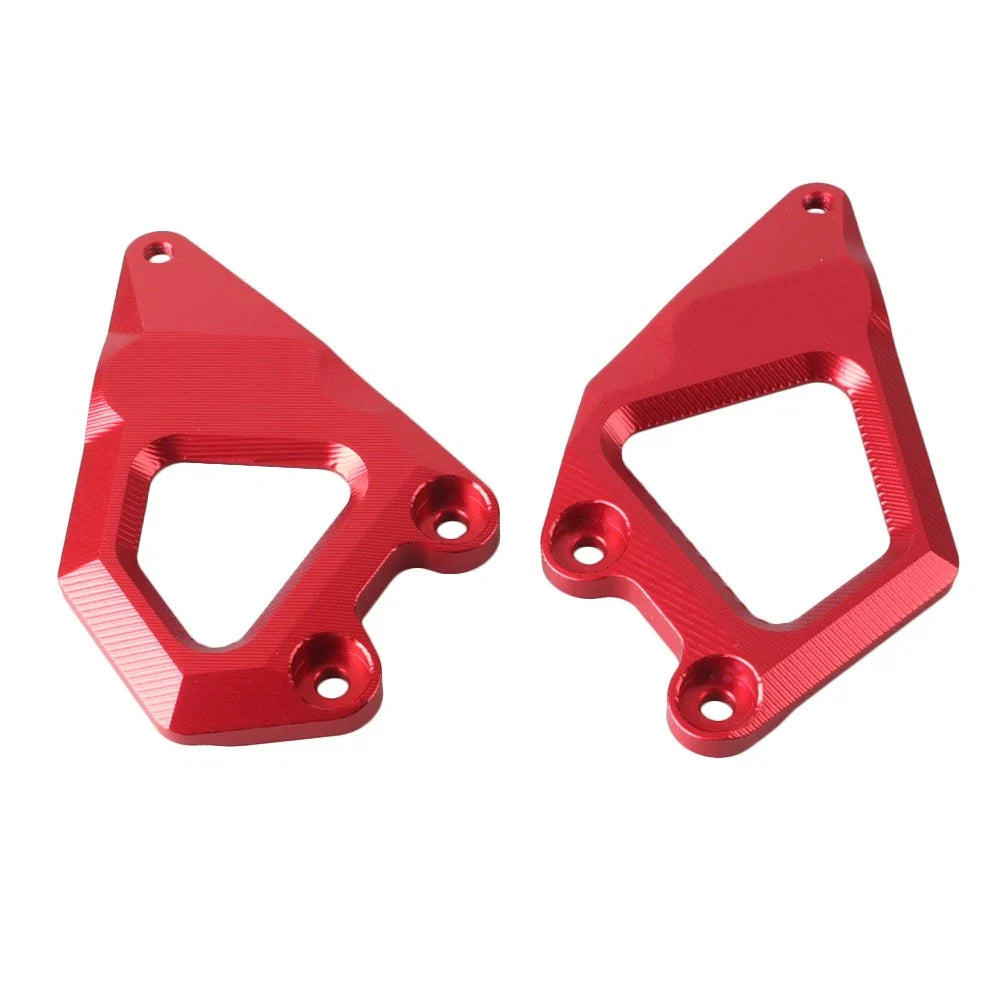 Red Foot Pegs Protector Heel Guard Plate for BMW R1200GS (2013-2018)