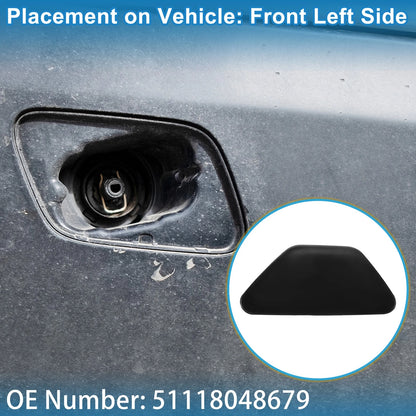 Front Left Washer Nozzle Cover Cap No. 51118048679 for BMW 528i (2011–2016)