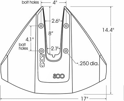 Turbo Hydro Foil for RM Sport 300 Outboard