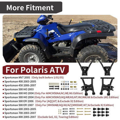 Rear Upper Lower A-Arm Bushing Kit for Polaris Sportsman (2000–2014)