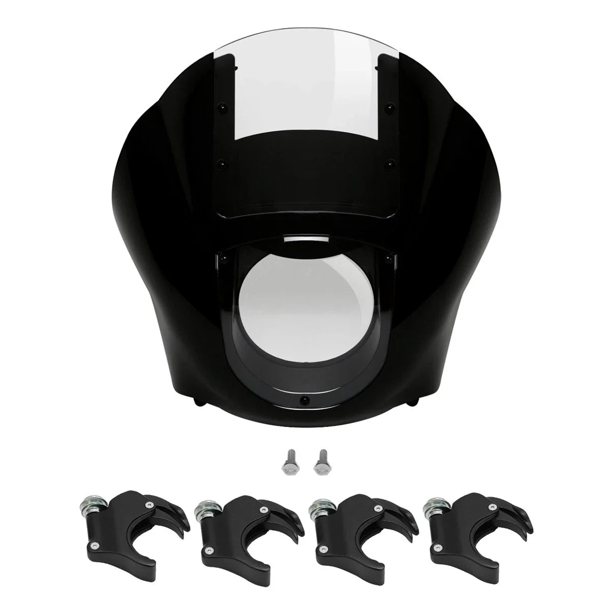49mm Clamps Front Headlight Quarter Fairing for Harley Dyna LowRider Fat Bob