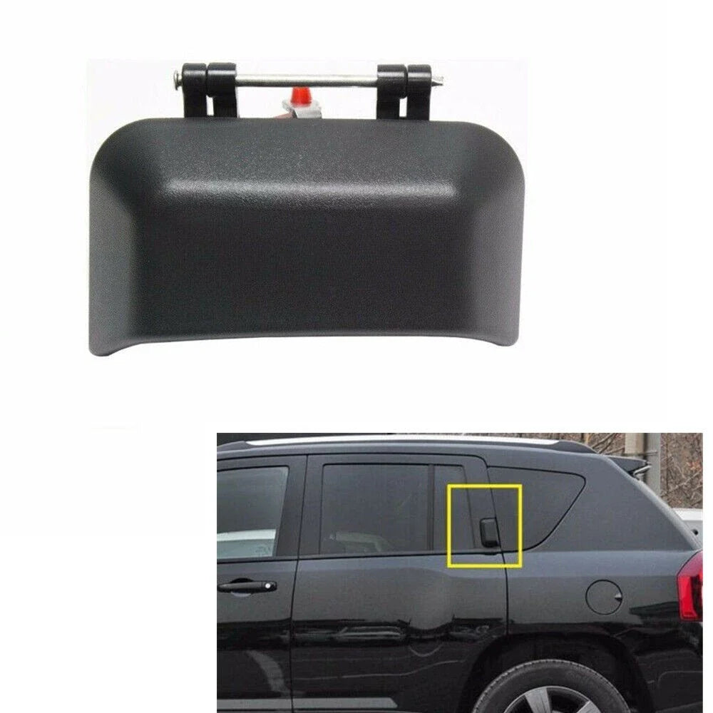 Left Side Rear Door Outer Handle Black for Jeep Compass (2007-2016)