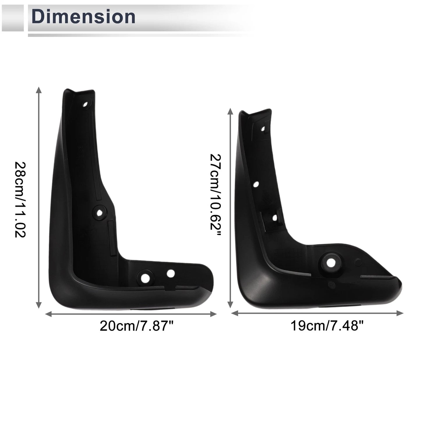 Set of 4 Mud Flaps Splash Guards for Subaru Legacy (2015–2023)