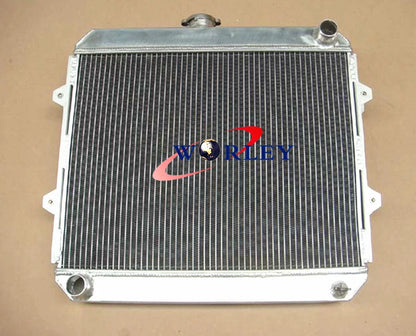3-Core Aluminum Radiator + Blue Hose for Hilux RN105 RN106 RN130 (1995–2005)