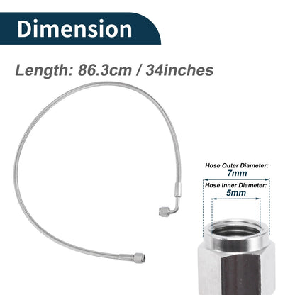 AN-4 Turbo Oil Feed Line Kit for Universal Applications (2.83ft)