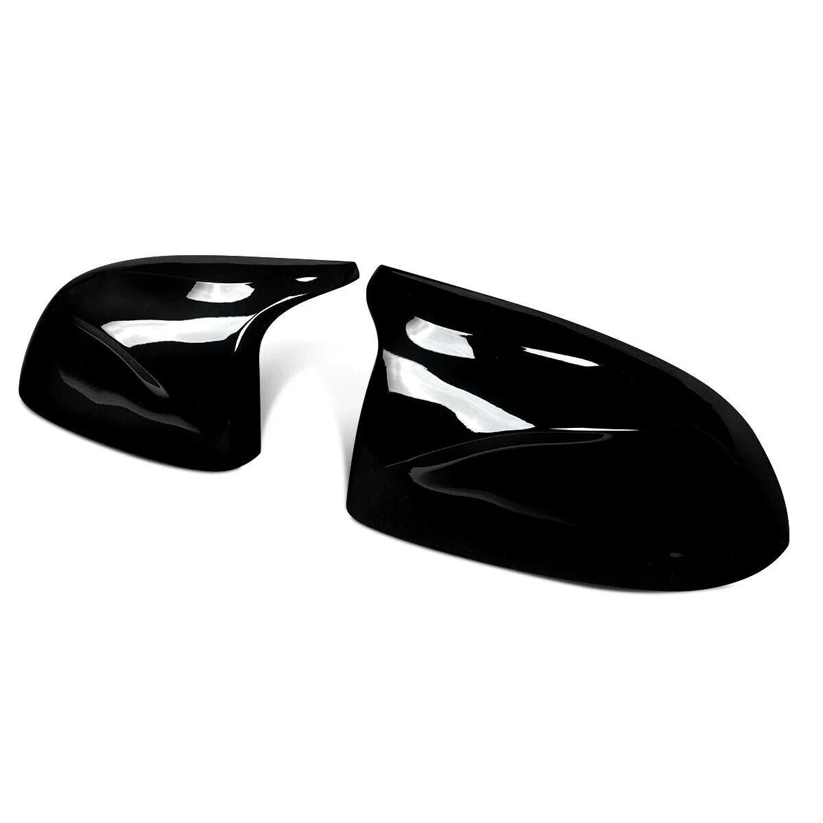 Gloss Black Snap-On Side Mirror Cover Cap for BMW X5 X4 X3 (2014–2018)