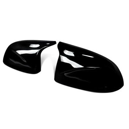 Gloss Black Snap-On Side Mirror Cover Cap for BMW X5 X4 X3 (2014–2018)