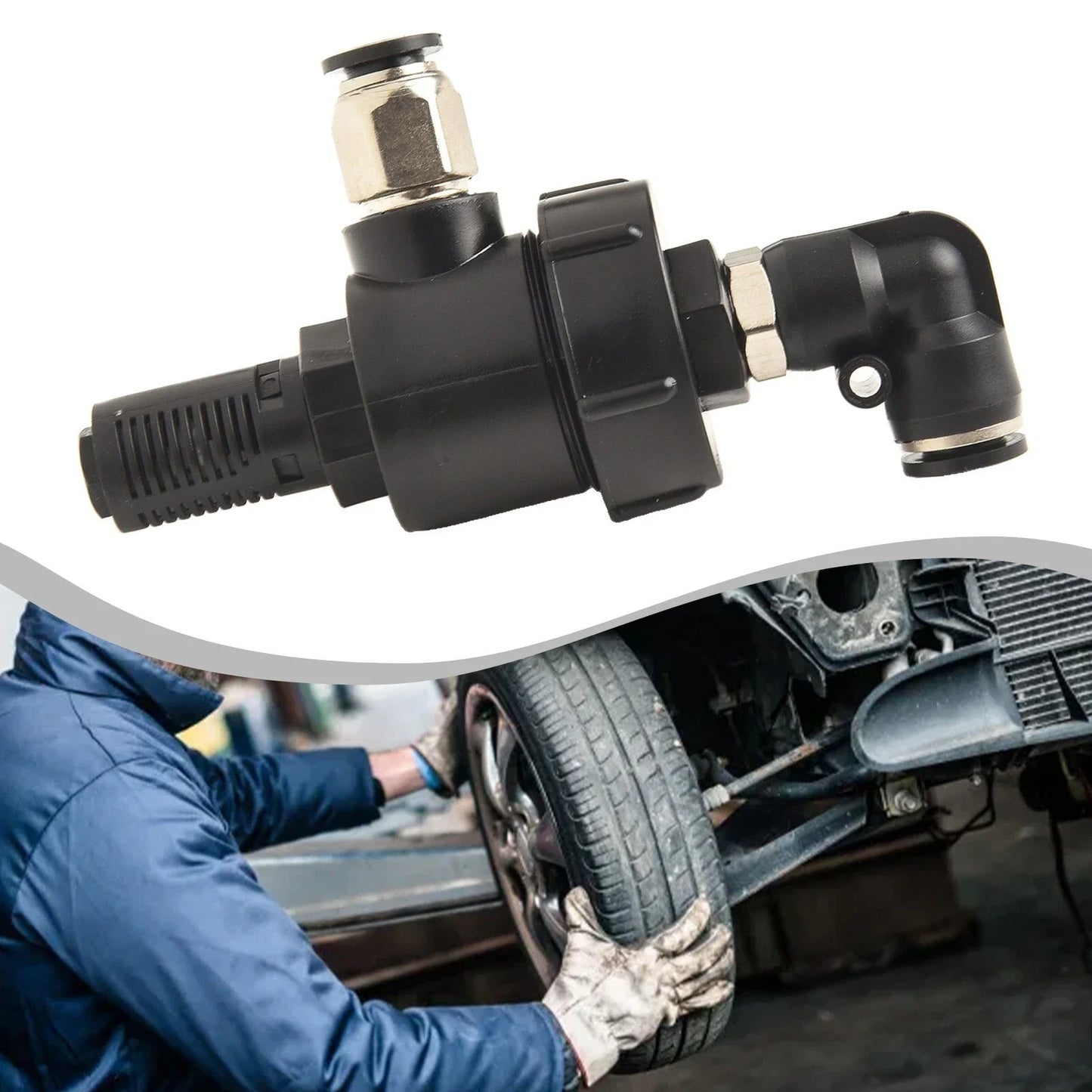 Tire Changer Cylinder Accessory Quick Exhaust Elbow Valve Tyre Repair