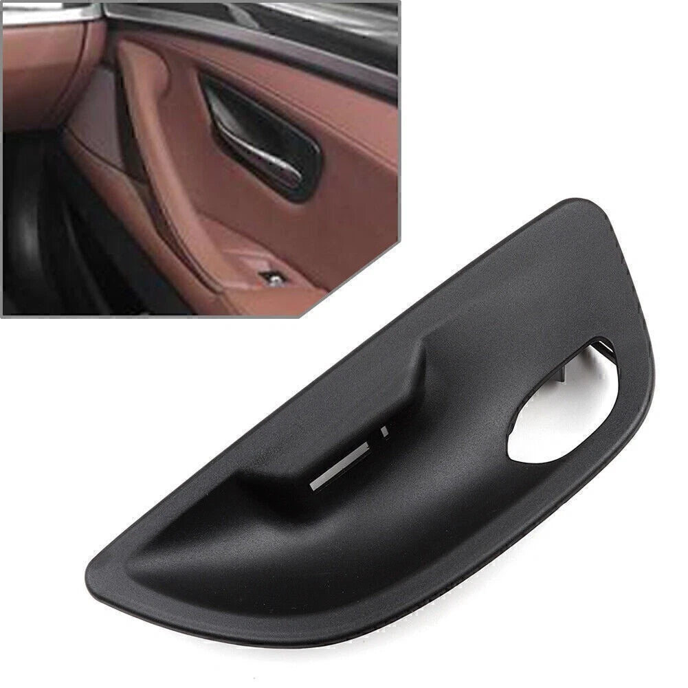 Set of 4 Black Door Handle Bowl Covers for BMW 5 Series F10 F11 (2011–2017)
