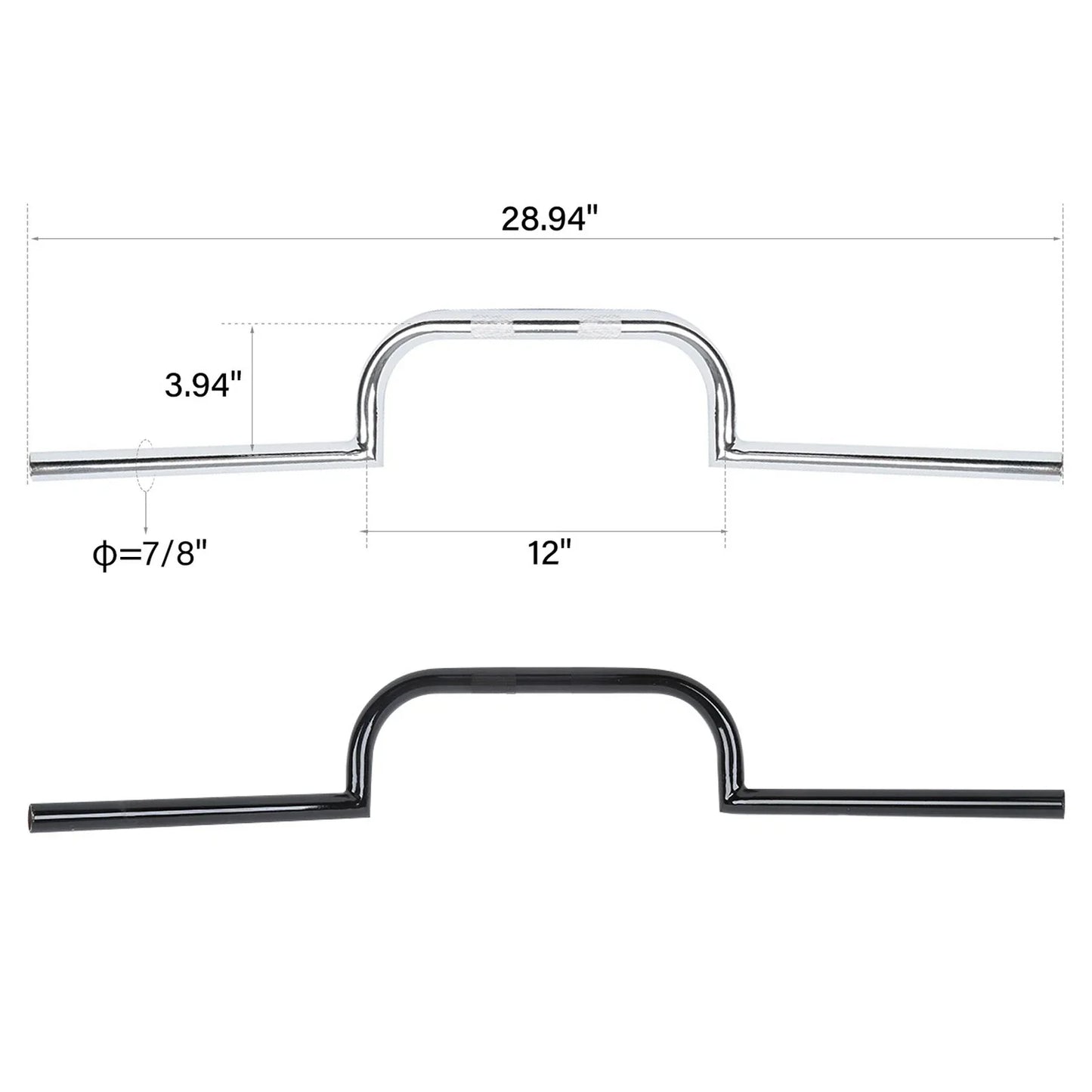 7/8" Cafe Racer Handlebar for Honda CB GS XS 650 750 850 900