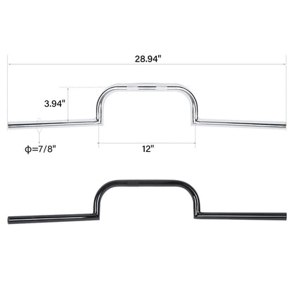 7/8" Cafe Racer Handlebar for Honda CB GS XS 650 750 850 900