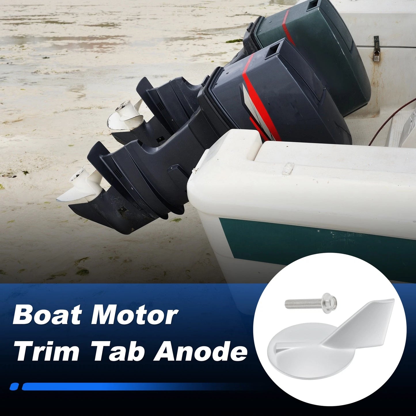 6K1-45371-01 Trim Tab Anode for Yamaha 150 200 HP Outboard