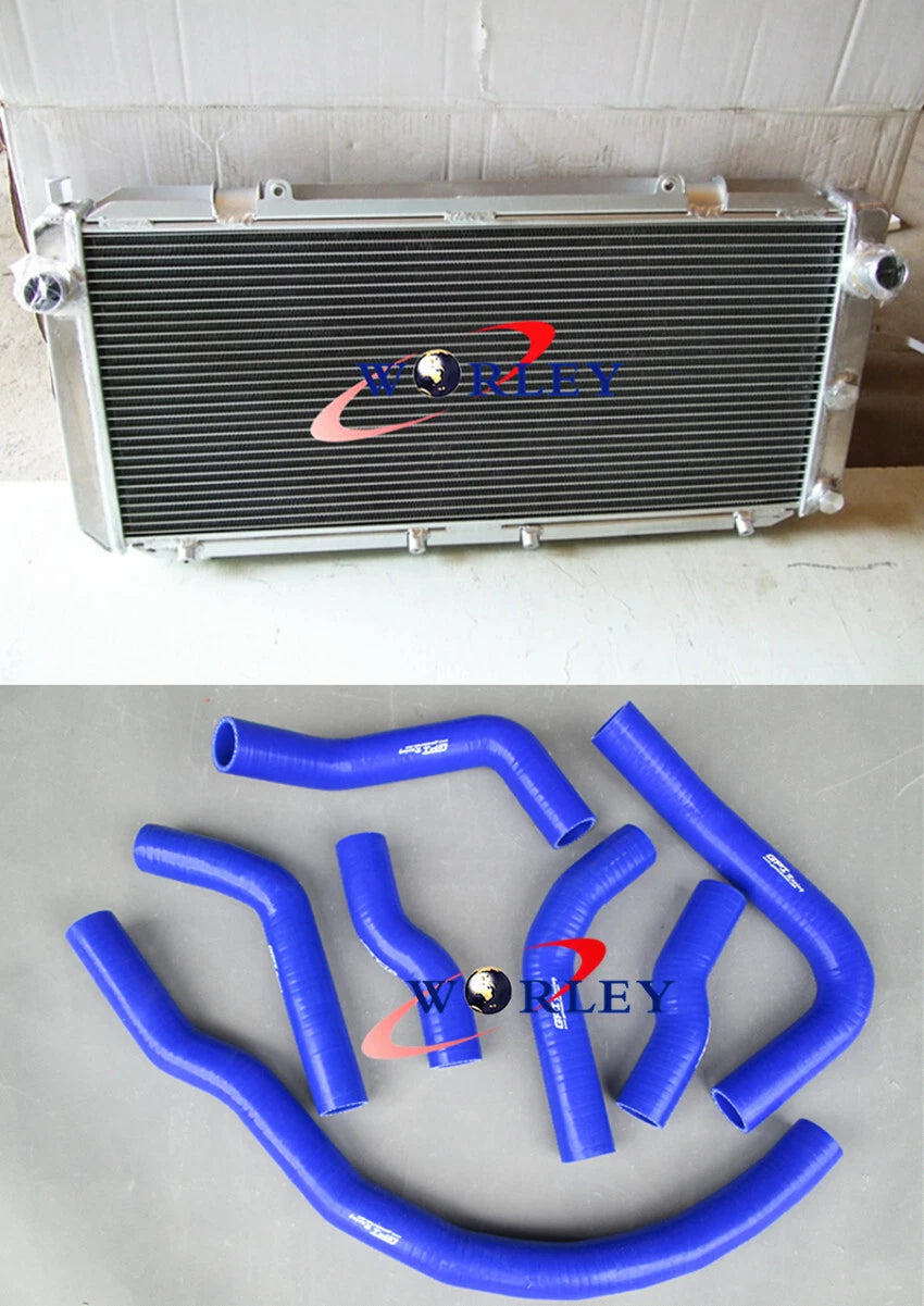 Aluminum Radiator with Black Hose for Toyota MR2 SW20 (1990–1997)
