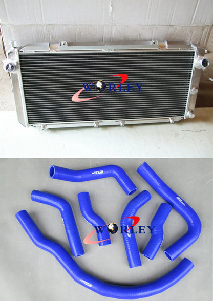 Aluminum Radiator with Black Hose for Toyota MR2 SW20 (1990–1997)