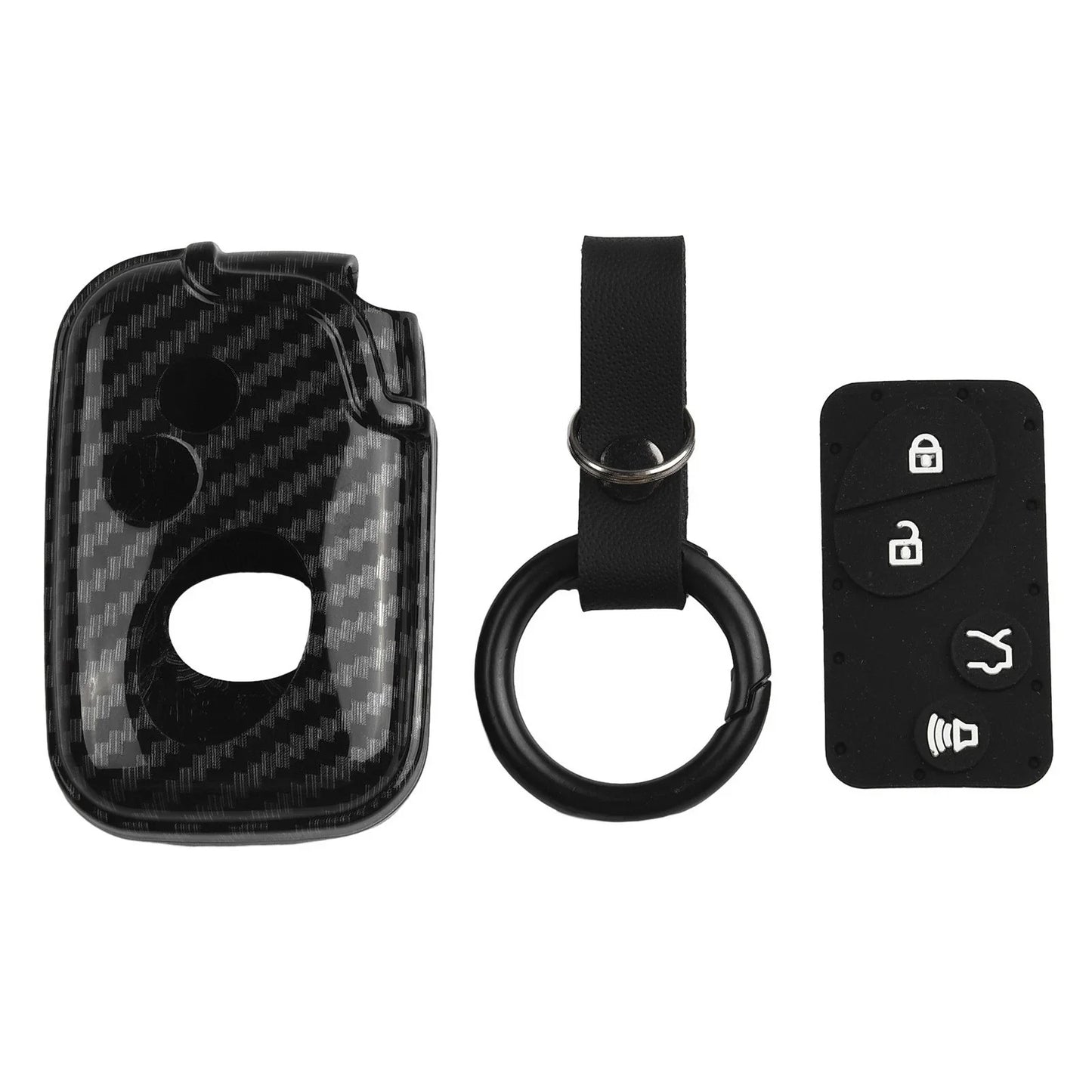 Key Cover Key Case Accessories Black 1 Pc