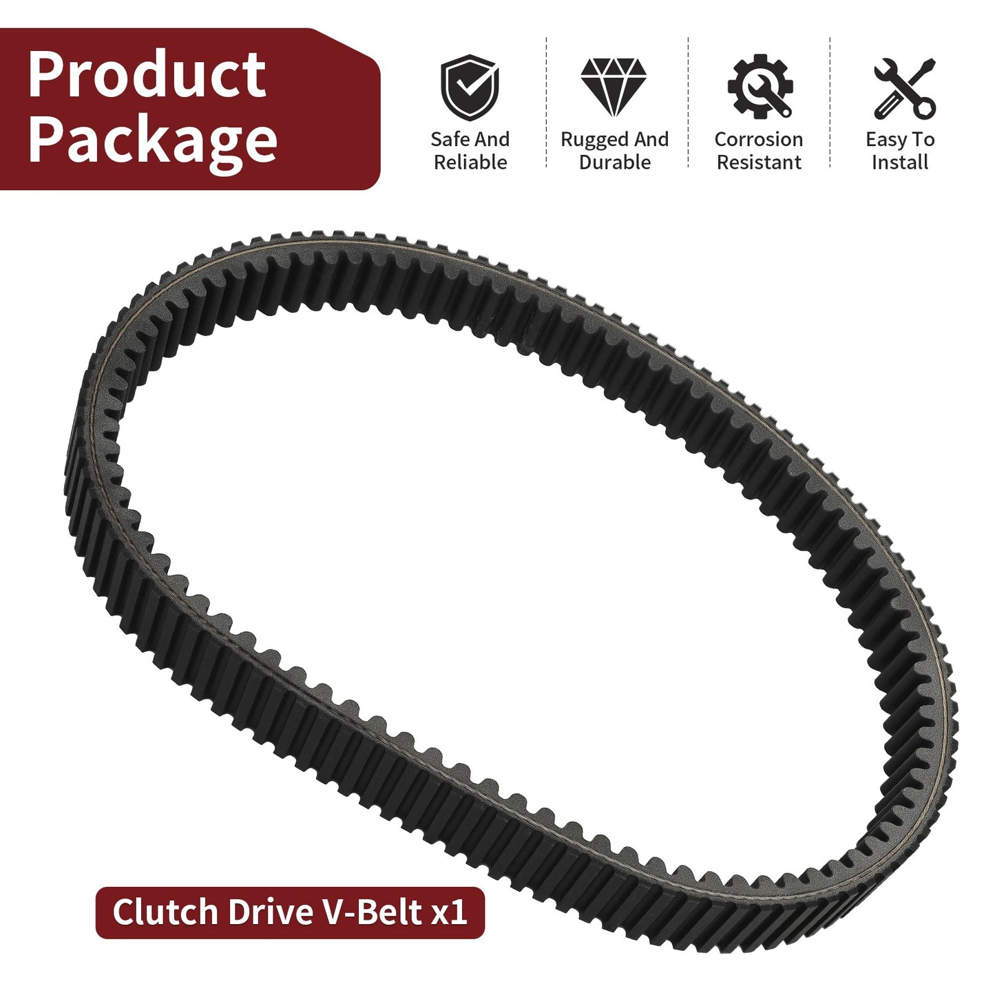 Clutch Drive V-Belt for Yamaha Wolverine RMAX2 RMAX4 1000 (2021–2024)