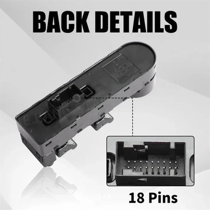 Driver Side Power Window Switch 18-Pin for Jeep Renegade Liberty (2016-2023)