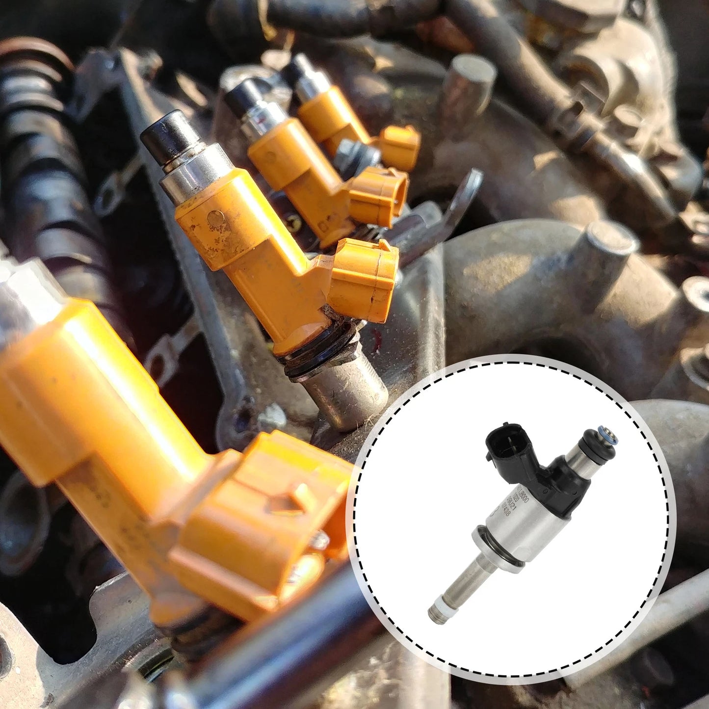 Fuel Injector for Subaru BRZ 2.0 (2013–2020) 1 Pc Black Silver Tone