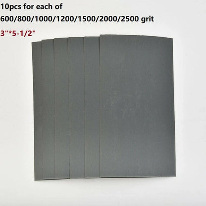 70 x Sandpaper 3x5.5 for COMBO 600/800/1000/1200/1500/2000/2500