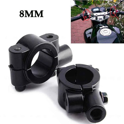 7/8" Handle Bar Mirror Mount Clamp for Universal Motorcycle - Black