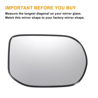 Right Side Mirror Glass Replacement for Honda Civic 2006-2011