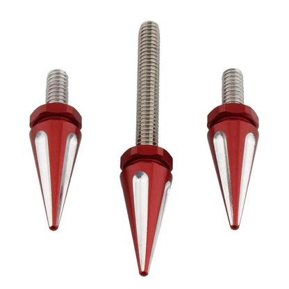 3 x Red Windshield Trim Screws for Harley Electra Glide (2014-2023)