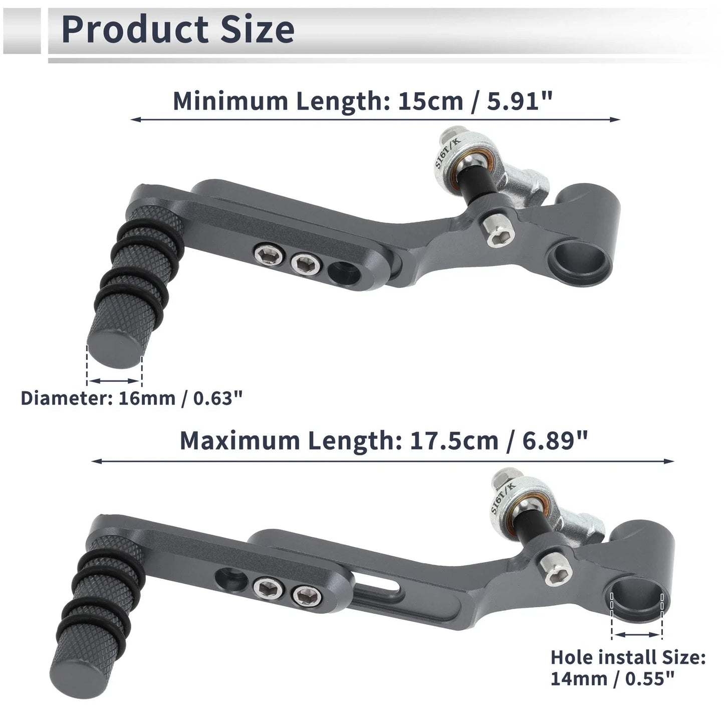 Motorcycle Gear Shifter Lever for Honda CBR650R 2019-2022 Titanium Tone