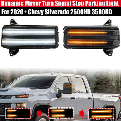 Smoked LED Wing Mirror Blinker Light for GMC Sierra 2500HD/3500HD (2020–2020)