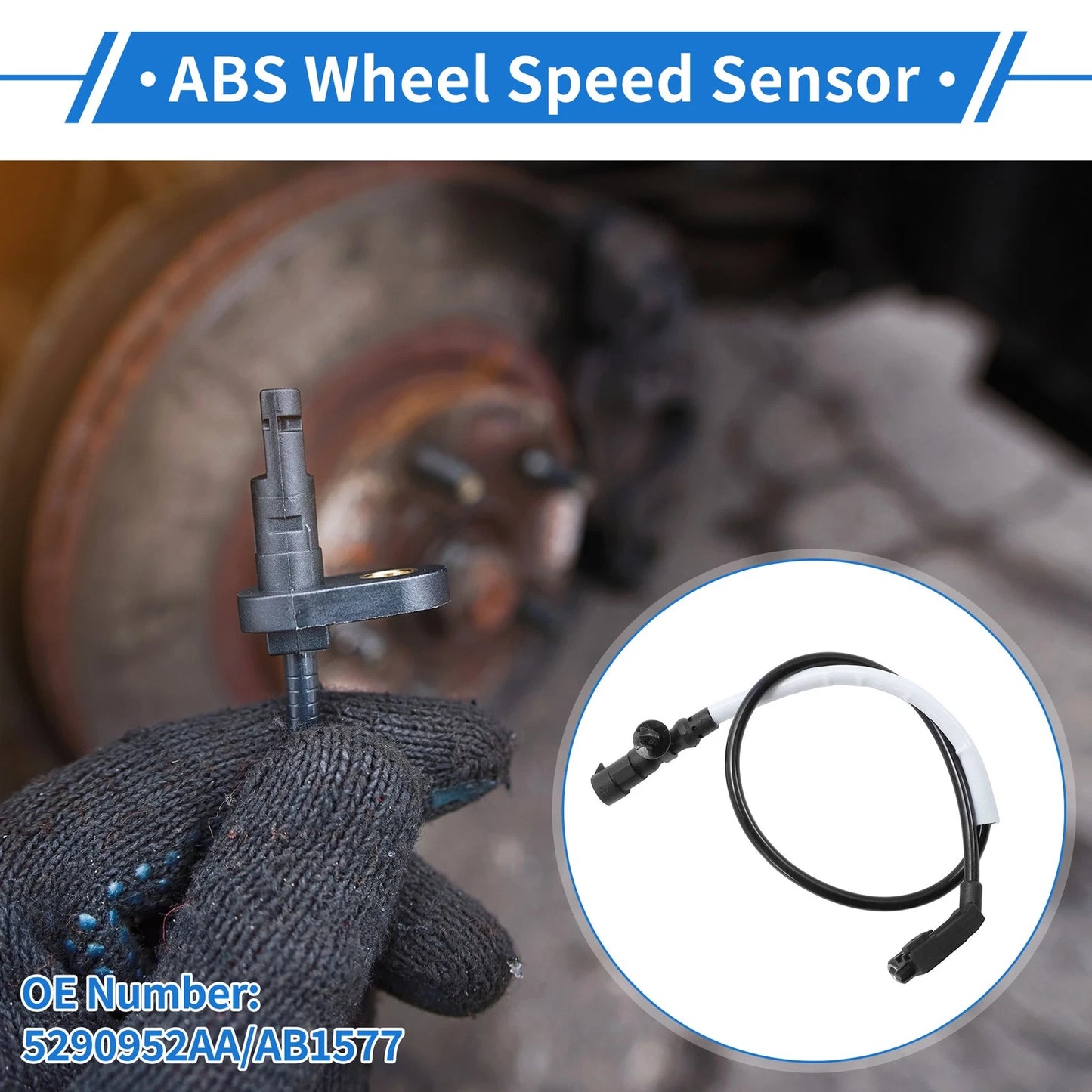 ABS Wheel Speed Sensor No. 5290952AA/AB1577 for Dodge Viper (1992–2002)