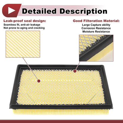 Engine Air Filter for Dodge Challenger 5.7L 6.1L (2008-2010) - 1 x Filter