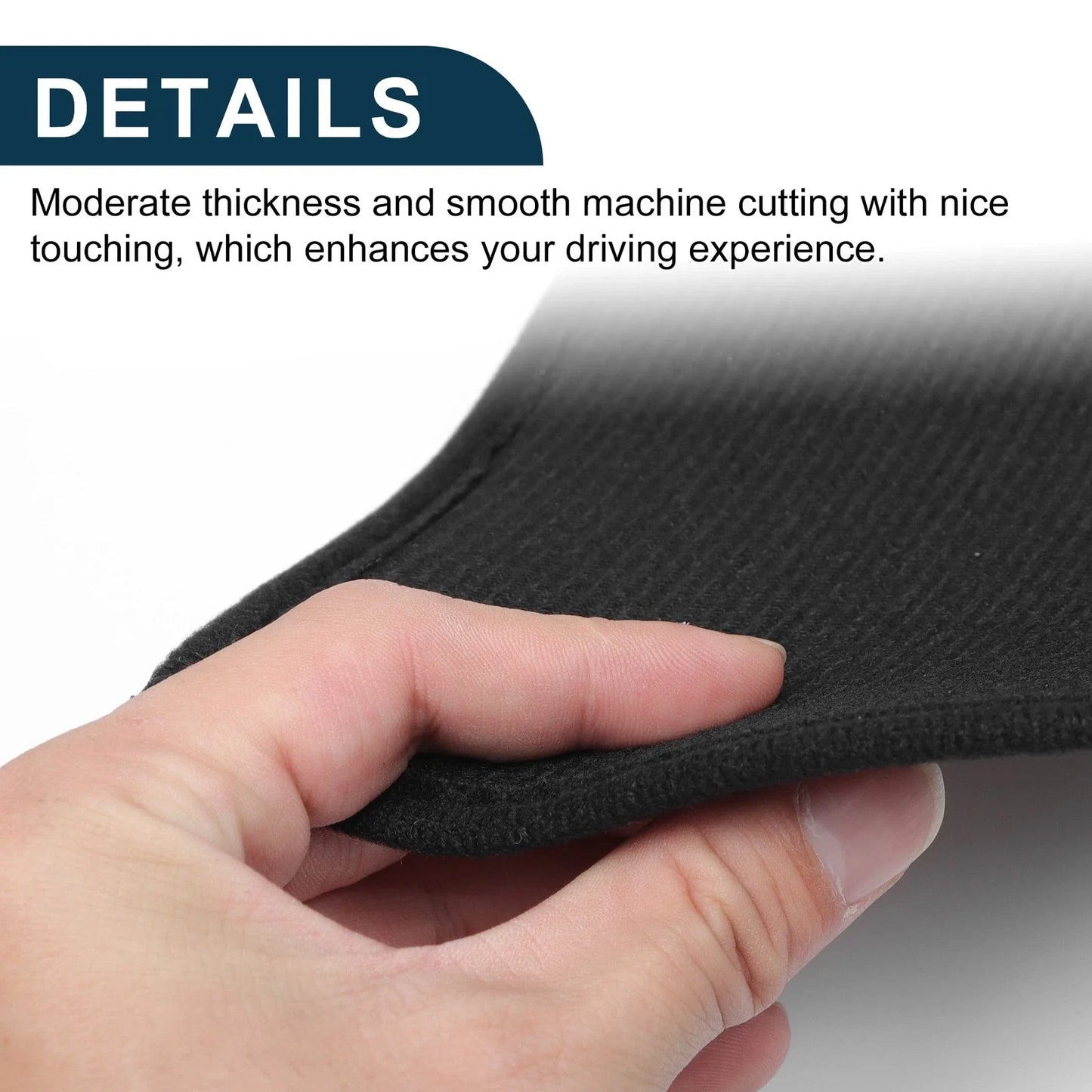 Black Leather Kick Pad Sticker for BMW X5 (2014-2018)