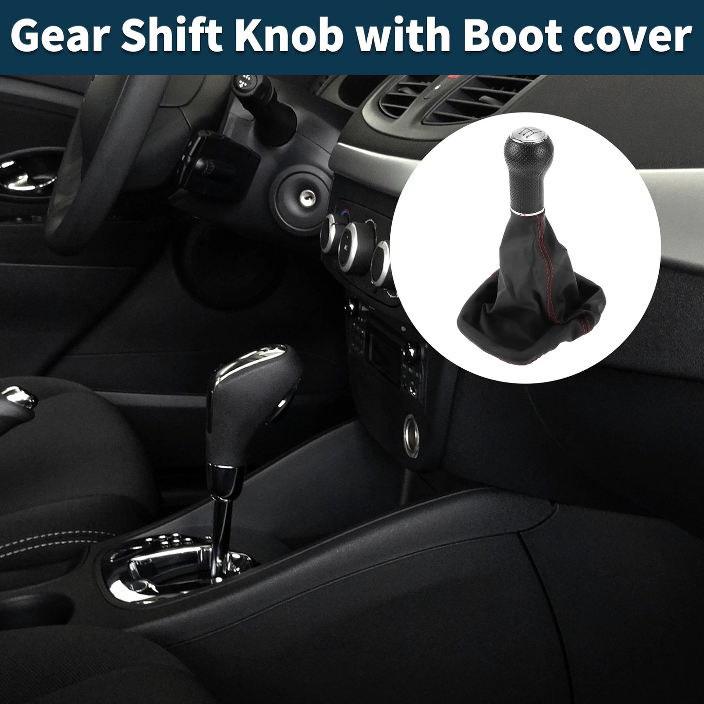 6 Speed Gear Shift Knob with Cover for Volkswagen Golf (1983–1991)