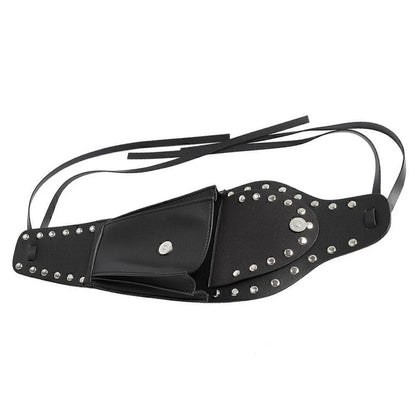 Black Fuel Gas Tank Cover & Dash Console Pouch Bag for Harley Sportster 883