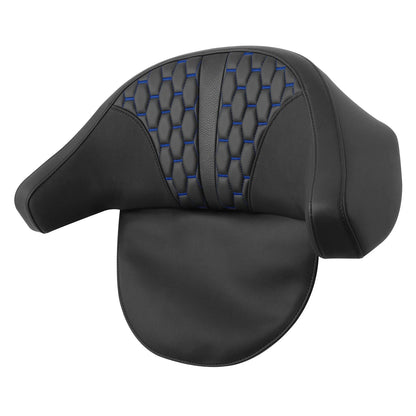 Driver & Passenger Seat Backrest Pad for Harley Electra Road Glide (2009-2013)