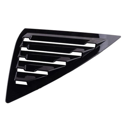 Glossy Black Window Louver Vent Cover Trim for Nissan Sentra Sedan (2013-2019)