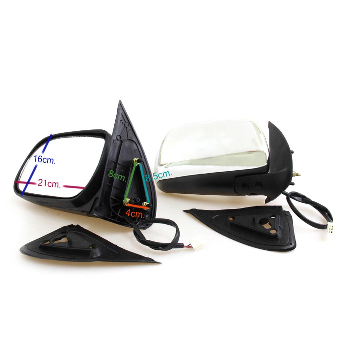 Chrome Electric Door Mirror for Toyota Hilux2004-2015