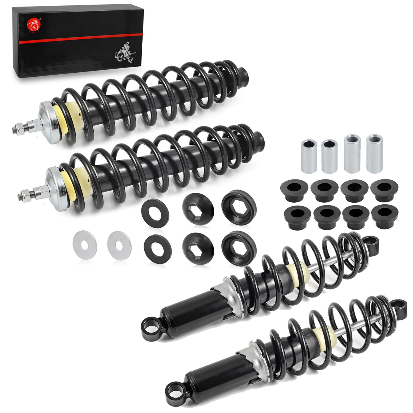 Set of 2 Front Rear Strut Shock Absorbers for Polaris Sportsman (2000–2023)